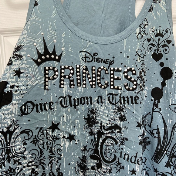 Disney Princess Once Upon a Time Blue Sleeveless Tank - Picture 2 of 10